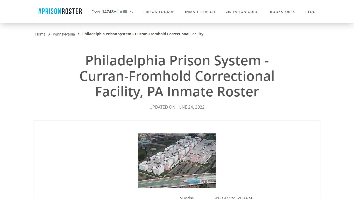 Philadelphia Prison System - Curran-Fromhold Correctional ...