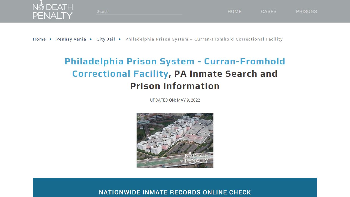 Philadelphia Prison System - Curran-Fromhold Correctional ...